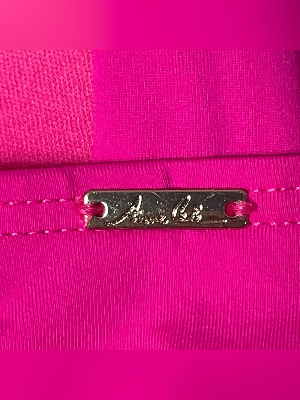 NWT Anne Cole Hot Pink Strapless Tankini Small